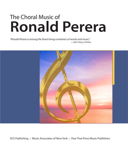 Choral Music Brochure