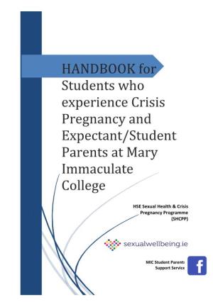 HANDBOOK for Students Who Experience Crisis Pregnancy And