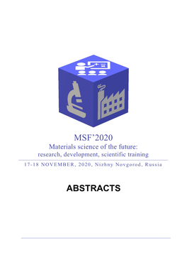 Abstracts Msf'2020