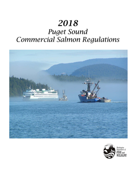 2018 Puget Sound Commercial Salmon Regulations