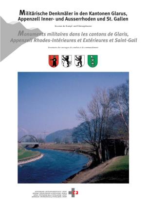 Militärische Denkmäler in Den Kantonen Glarus, Appenzell Inner- Und Ausserrhoden Und St