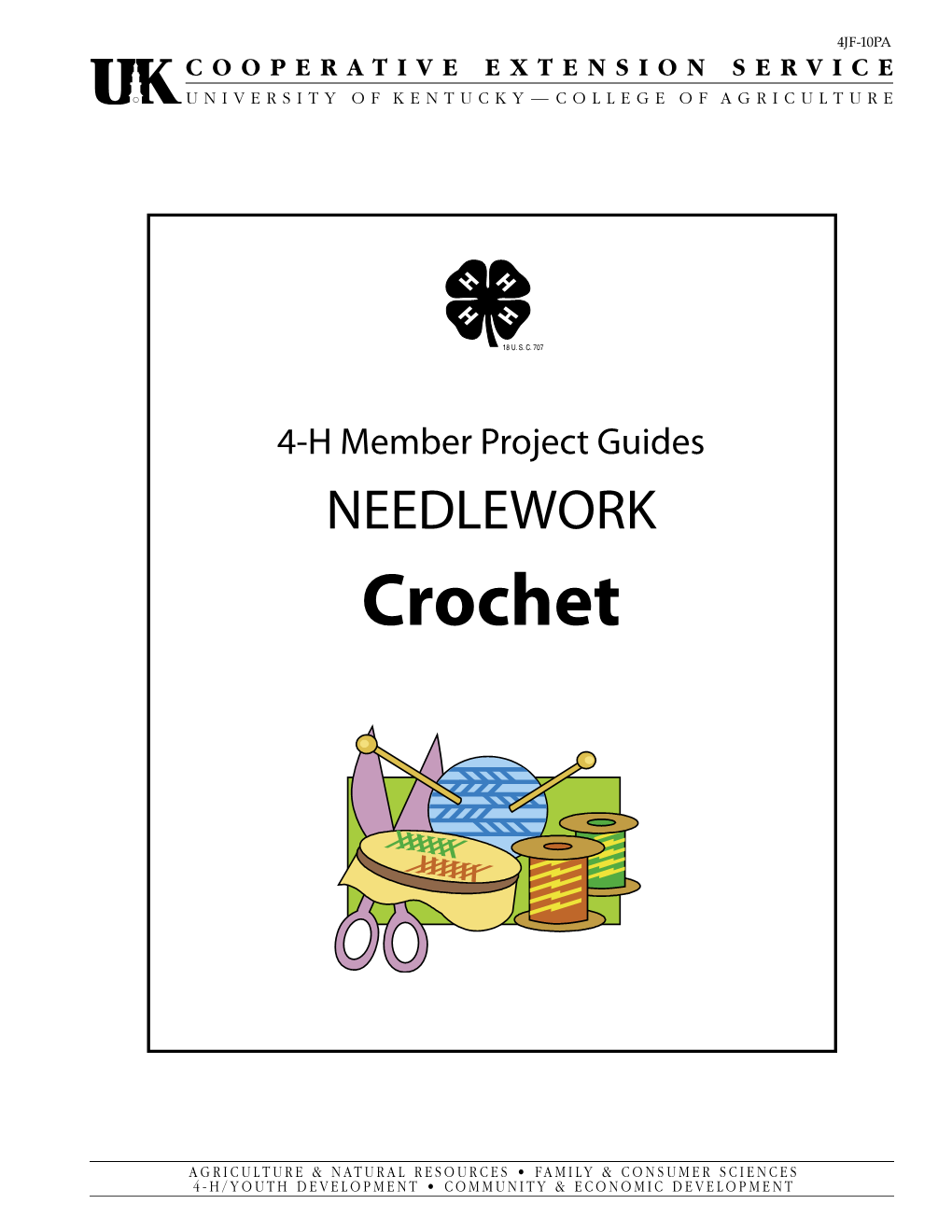 4JF-10PA: 4-H Member Project Guides, Needlework, Crochet