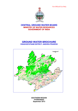 Ground Water Brochure Visakhapatnam District, Andhra Pradesh