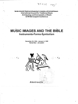 MUSIC IMAGES and the BIBLE Instruments-Forms-Symbolism