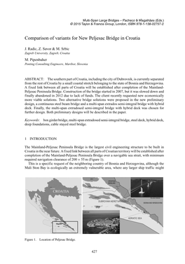 Comparison of Variants for New Peljesac Bridge in Croatia