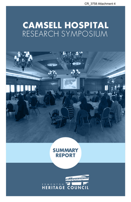 Camsell Hospital Research Symposium Summary Report 2016