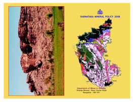 Karnataka Mineral Policy 2008