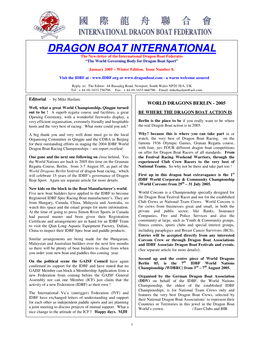 Dragon Boat International - November 2003 Issue