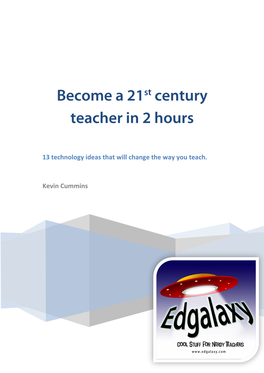 Become a Tech Savvy Teacher in 2 Hours