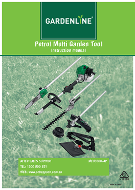 Petrol Multi Garden Tool Instruction Manual