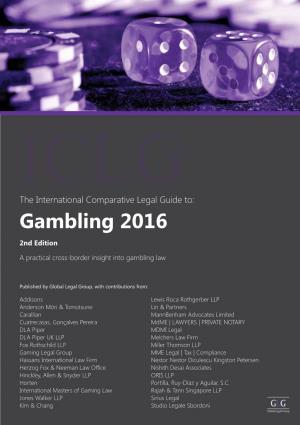 Gambling 2016 2Nd Edition
