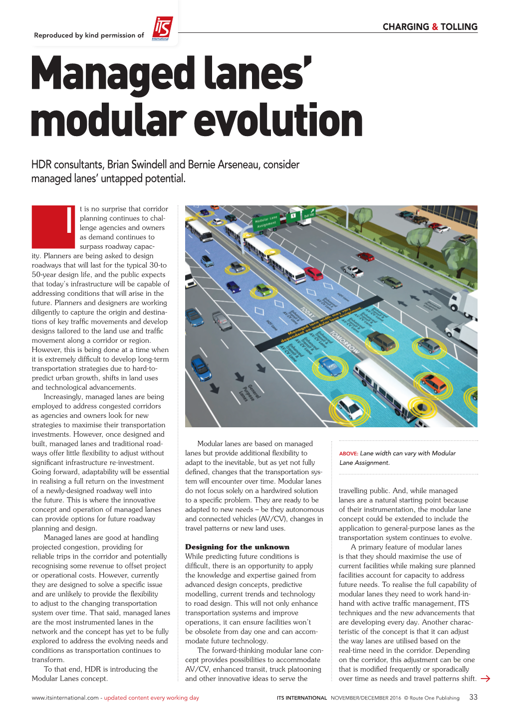 Managed Lanes' Modular Evolution