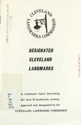 Designated Cleveland Landmarks