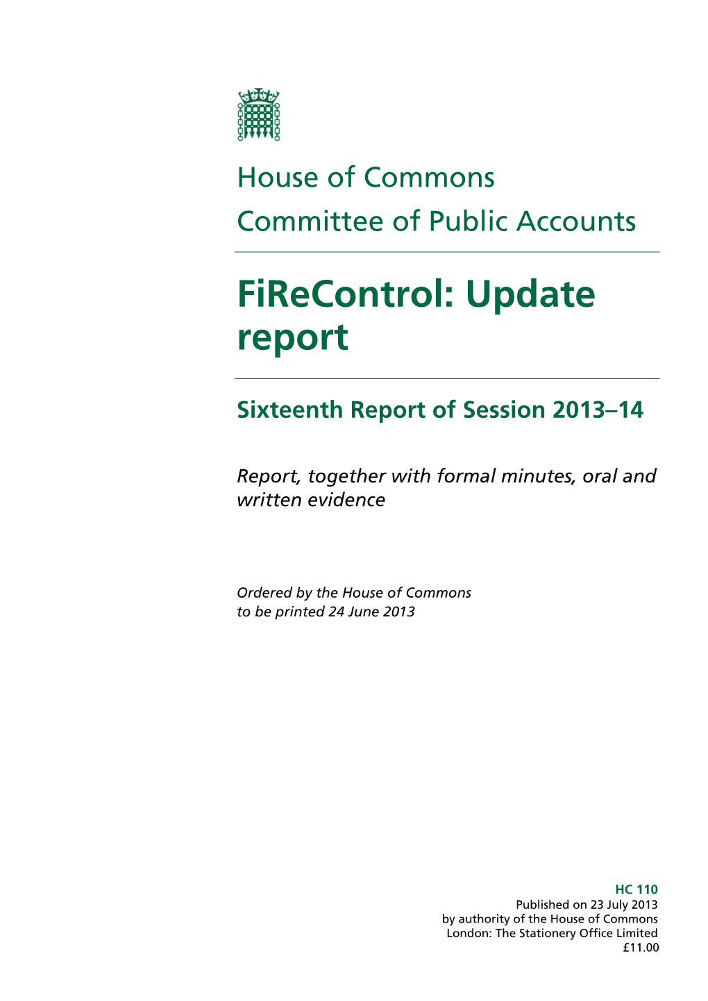 Firecontrol: Update Report