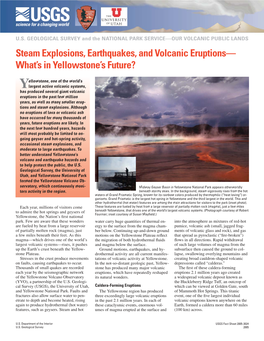 Steam Explosions, Earthquakes, and Volcanic Eruptions—What's In