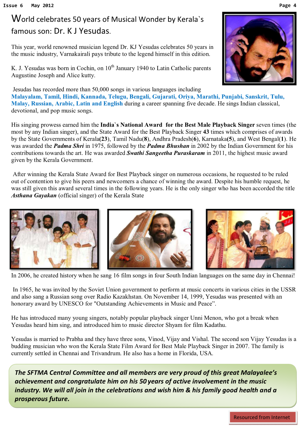 Famous Son: Dr. K J Yesudas