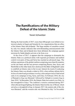The Ramifications of the Military Defeat of the Islamic State