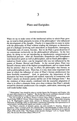 Plato and Euripides