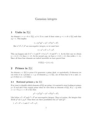 Gaussian Integers