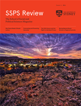 SSPS Review the School of Social and Political Sciences Magazine