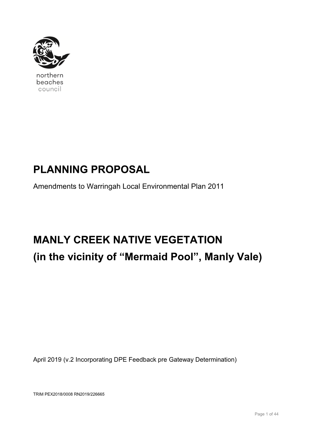 Planning Proposal