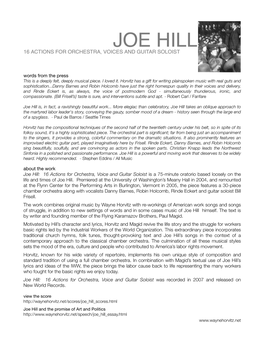 Joe Hill One Sheet