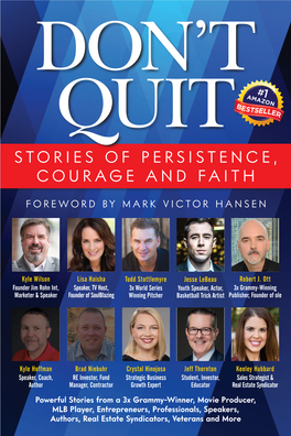 Stories of Persistence, Courage and Faith