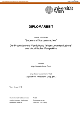 Diplomarbeit