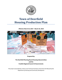 Town of Deerfield Housing Production Plan