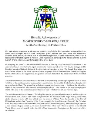 Heraldic Achievement of MOST REVEREND NELSON J