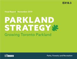 Parkland Strategy Final Report