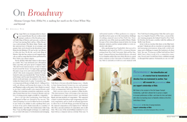 On Broadway Alumna Georgia Stitt, Bmus’94, Is Making Her Mark on the Great White Way and Beyond