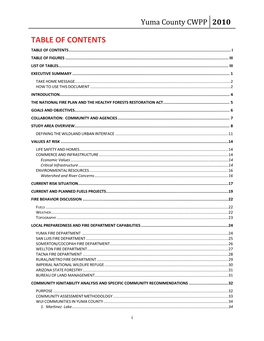 Table of Contents Table of Contents