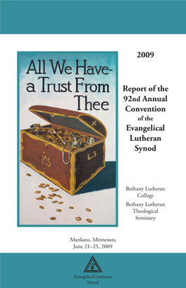 2009 Report of the 92Nd Annual Convention