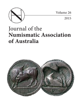 Journal of the Numismatic Association of Australia Numismatic Association of Australia Inc