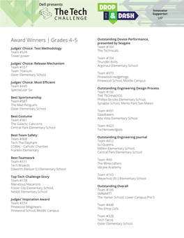 Award Winners | Grades