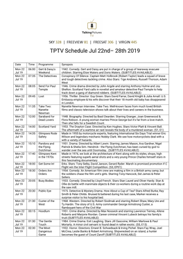 TPTV Schedule Jul 22Nd– 28Th 2019