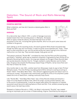Distortion: the Sound of Rock and Roll's Menacing Spirit