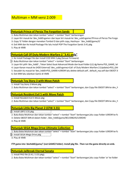 Multiman = MM Versi 2.009