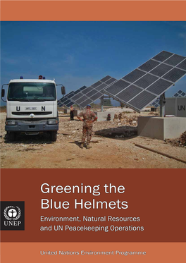 UNEP Report on "Greening the Blue Helmets"