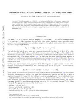 S-Hypersimplices, Pulling Triangulations, and Monotone Paths