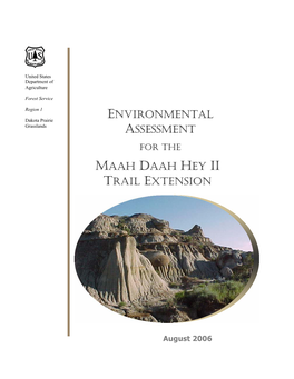 Environmental Assessment Maah Daah Hey Ii Trail