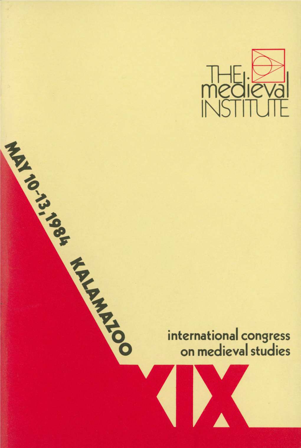19Th International Congress on Medieval Studies