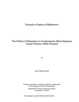 Towards a Poetics of Bafflement