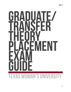 Transfer Theory Placement Exam Guide (Pdf)