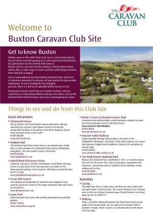 Welcome to Buxton Caravan Club Site