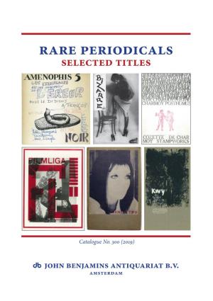 Search from Our Website for Unusual, Rare, Obscure - Complete Sets and Special Issues of Journals, in the Best Possible Condition