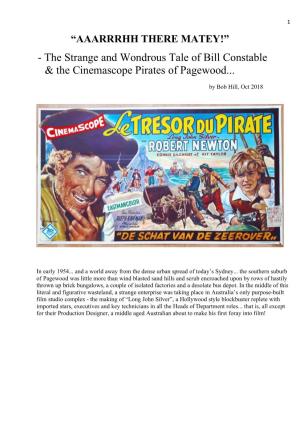 The Strange and Wondrous Tale of Bill Constable & the Cinemascope Pirates of Pagewood