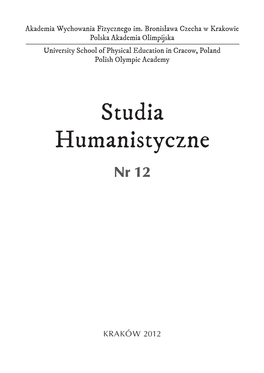 Studia Humanistyczne Nr 12