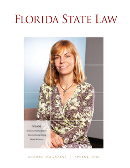 Spring 2016 Florida State Law Magazine